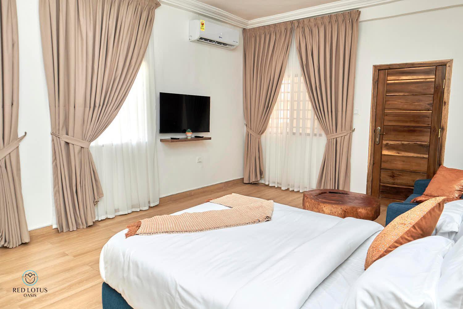 Charming Rooftop Apartments- Strong Wi-Fi & 40Percent Long-Stay Disc- Red Lotus Oasis Akkra Exterior foto