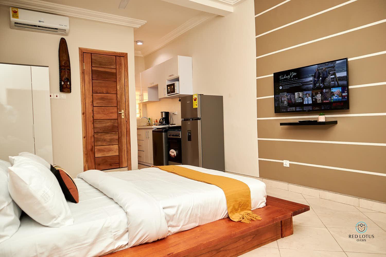 Charming Rooftop Apartments- Strong Wi-Fi & 40Percent Long-Stay Disc- Red Lotus Oasis Akkra Exterior foto