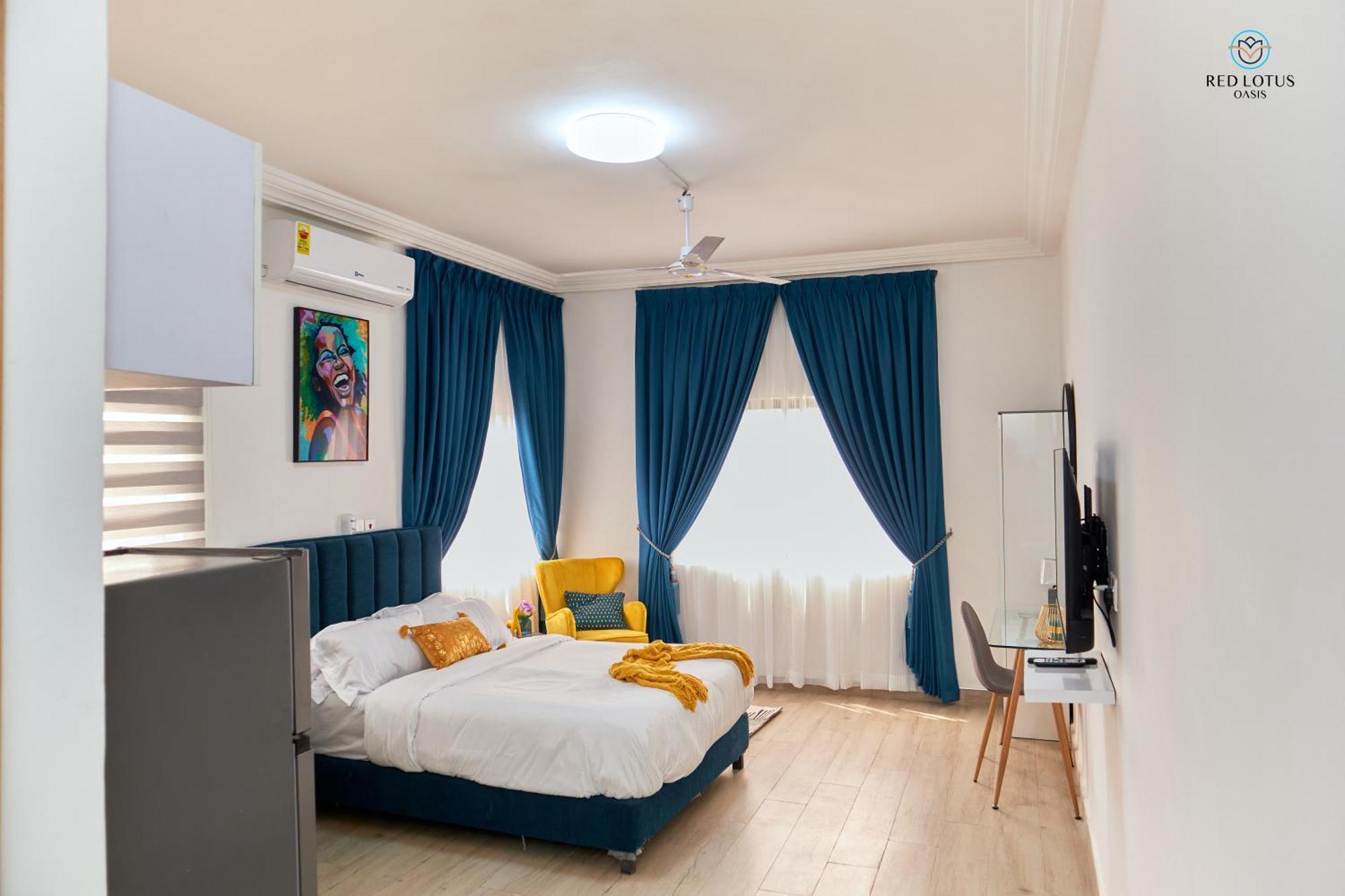 Charming Rooftop Apartments- Strong Wi-Fi & 40Percent Long-Stay Disc- Red Lotus Oasis Akkra Exterior foto