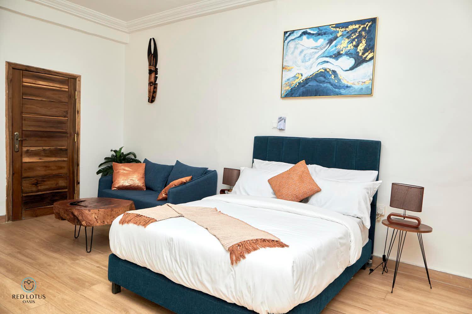Charming Rooftop Apartments- Strong Wi-Fi & 40Percent Long-Stay Disc- Red Lotus Oasis Akkra Zimmer foto
