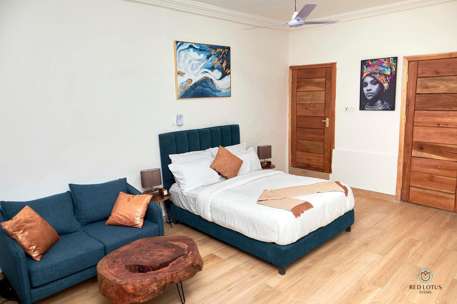 Charming Rooftop Apartments- Strong Wi-Fi & 40Percent Long-Stay Disc- Red Lotus Oasis Akkra Zimmer foto